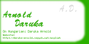 arnold daruka business card